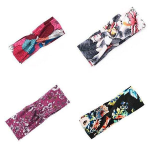 Floral Cross Hair Band
