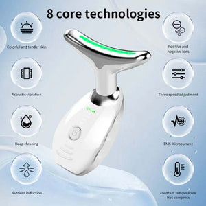 Neck Face Beauty Device LED Photon Therapy