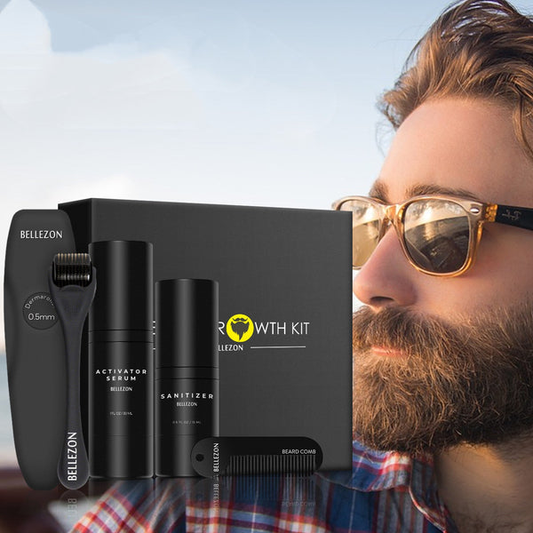 Beard Growth Liquid Beard Care Set for Enhanced Beard Growth