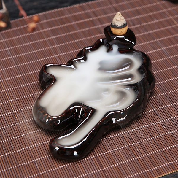 Backflow Incense Burner Backflow Incense Tower Incense Ceramic Incense Burner Ornaments