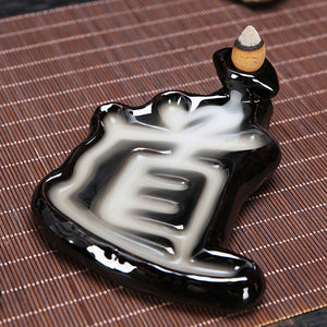 Backflow Incense Burner Backflow Incense Tower Incense Ceramic Incense Burner Ornaments