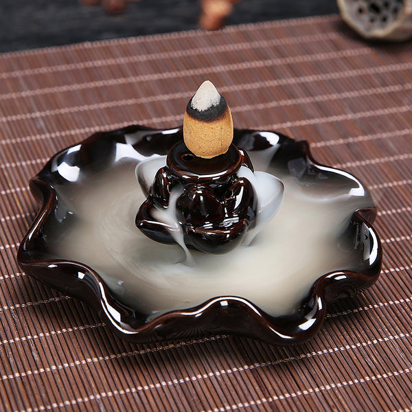 Backflow Incense Burner Backflow Incense Tower Incense Ceramic Incense Burner Ornaments