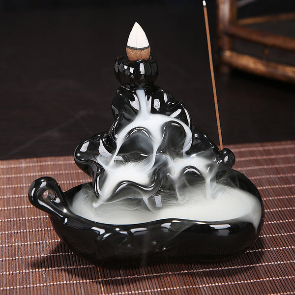Backflow Incense Burner Backflow Incense Tower Incense Ceramic Incense Burner Ornaments
