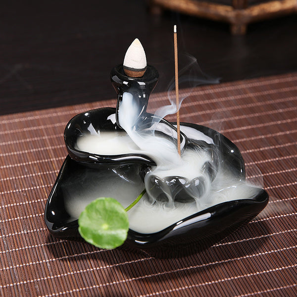 Backflow Incense Burner Backflow Incense Tower Incense Ceramic Incense Burner Ornaments