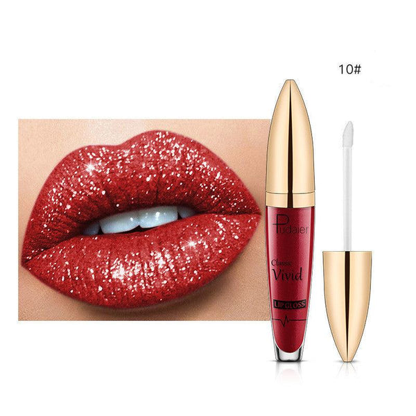 Pudaier Sip Glitter Flip Matte Shimmer Lip Gloss 