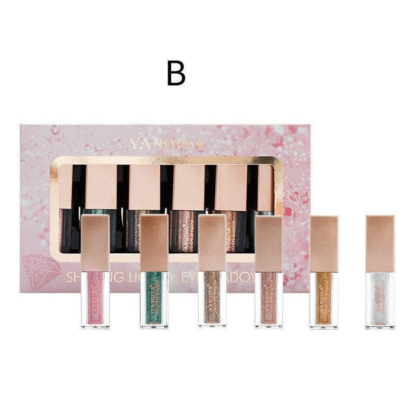 Matte Pearlescent Eyeshadow Sequined Diamond Set