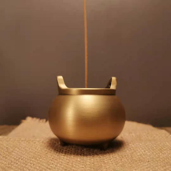 Ancient Incense Road Set All Copper Tower Mold Incense Scoop Ash