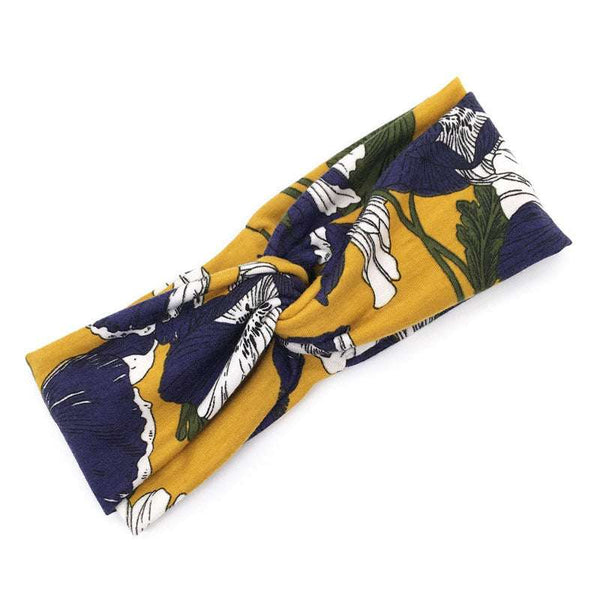 Floral Cross Hair Band
