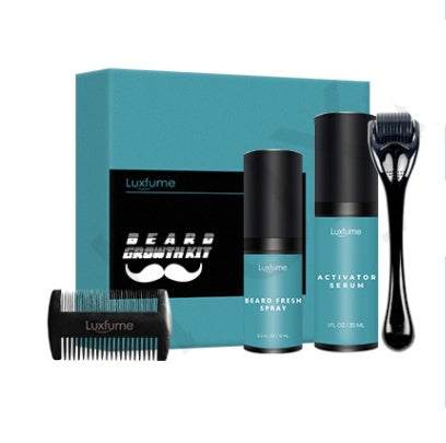 Beard Growth Liquid Beard Care Set for Enhanced Beard Growth