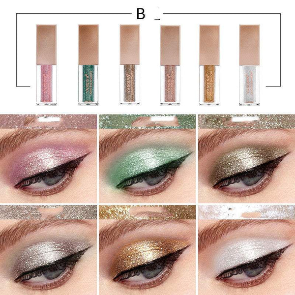 Matte Pearlescent Eyeshadow Sequined Diamond Set