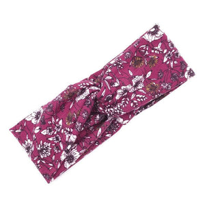 Floral Cross Hair Band