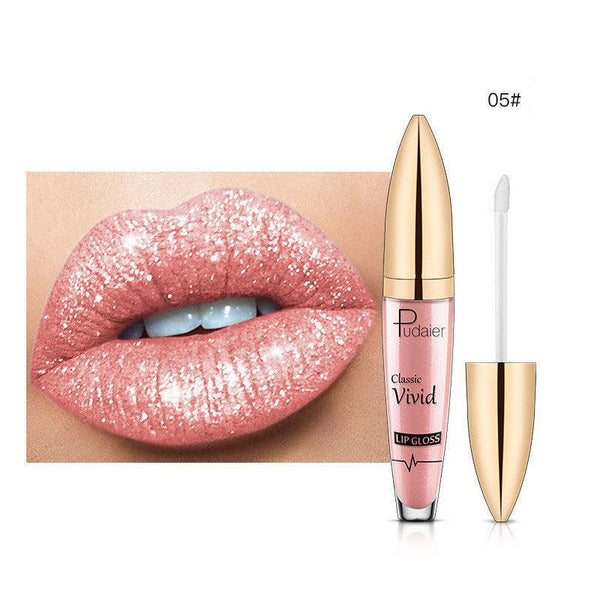 Pudaier Sip Glitter Flip Matte Shimmer Lip Gloss 