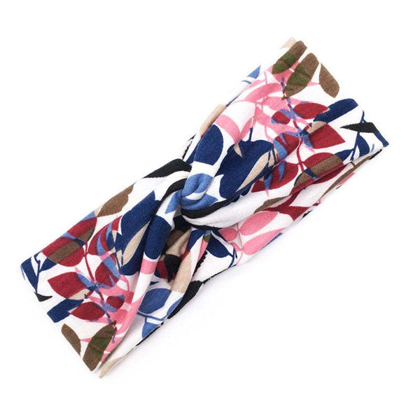 Floral Cross Hair Band
