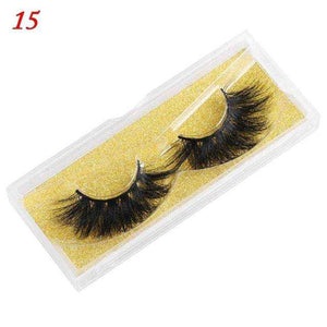 Mink Eyelashes 25mm Wispy Fluffy Fake Lashes
