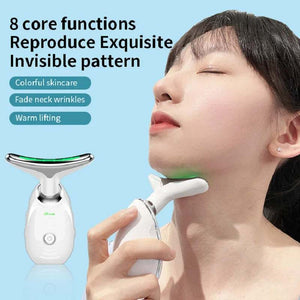 Neck Face Beauty Device LED Photon Therapy