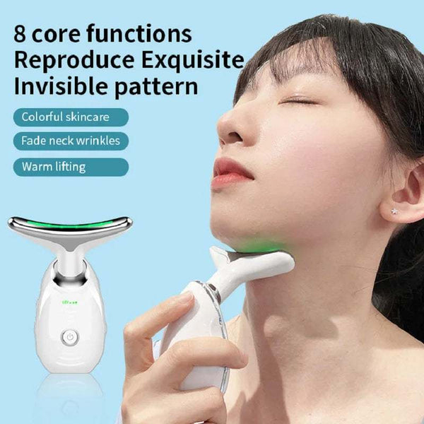 Neck Face Beauty Device LED Photon Therapy