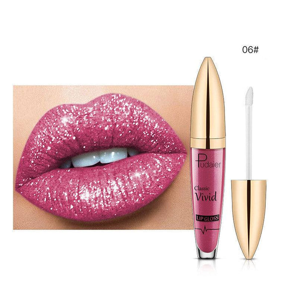 Pudaier Sip Glitter Flip Matte Shimmer Lip Gloss 
