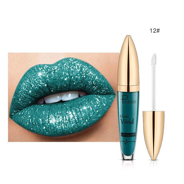 Pudaier Sip Glitter Flip Matte Shimmer Lip Gloss 