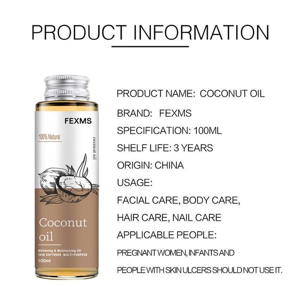 Coconut Skin Care Massage Body Care Essential Oil