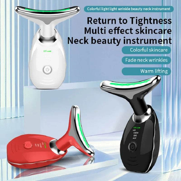 Neck Face Beauty Device LED Photon Therapy