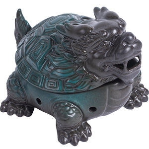 Dragon Turtle Ceramic Incense Coil Burner Tea Table Decoration Incense Ornaments