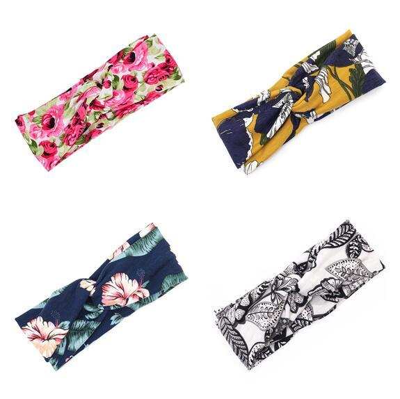 Floral Cross Hair Band