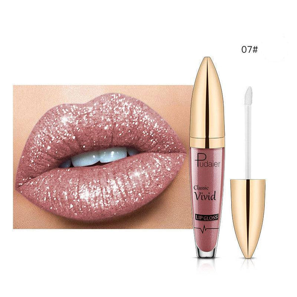 Pudaier Sip Glitter Flip Matte Shimmer Lip Gloss 