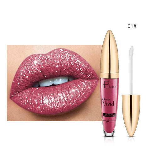 Pudaier Sip Glitter Flip Matte Shimmer Lip Gloss 