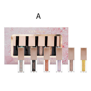 Matte Pearlescent Eyeshadow Sequined Diamond Set